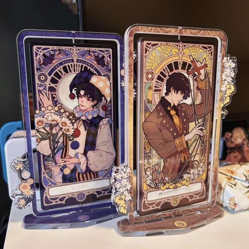 

Genuine Lord Of Mysteries Anime Merch Klein Moretti Seer Pathway Path 9 Seer To Path 0 The Fool Stand Rotating Standee Toy Gift