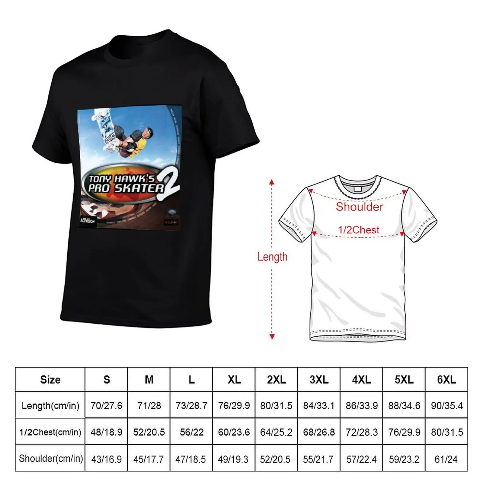 Tony Hawk Pro Skater 2 T-Shirt Simple Line Art Print Tee T-Shirt - view 5