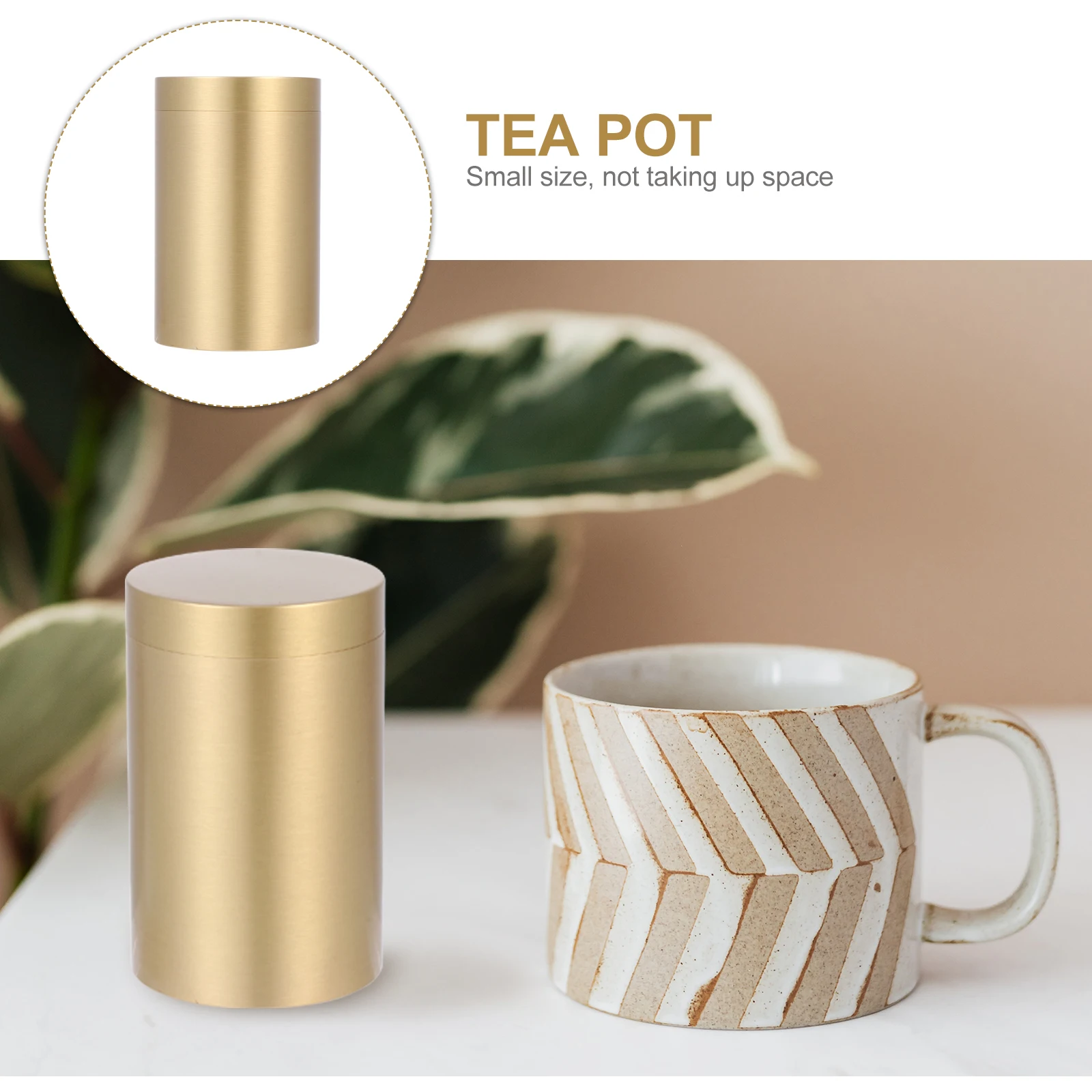 

Tea Portable Metal Cans Container Storage Jar Canister Canisters for Kitchen