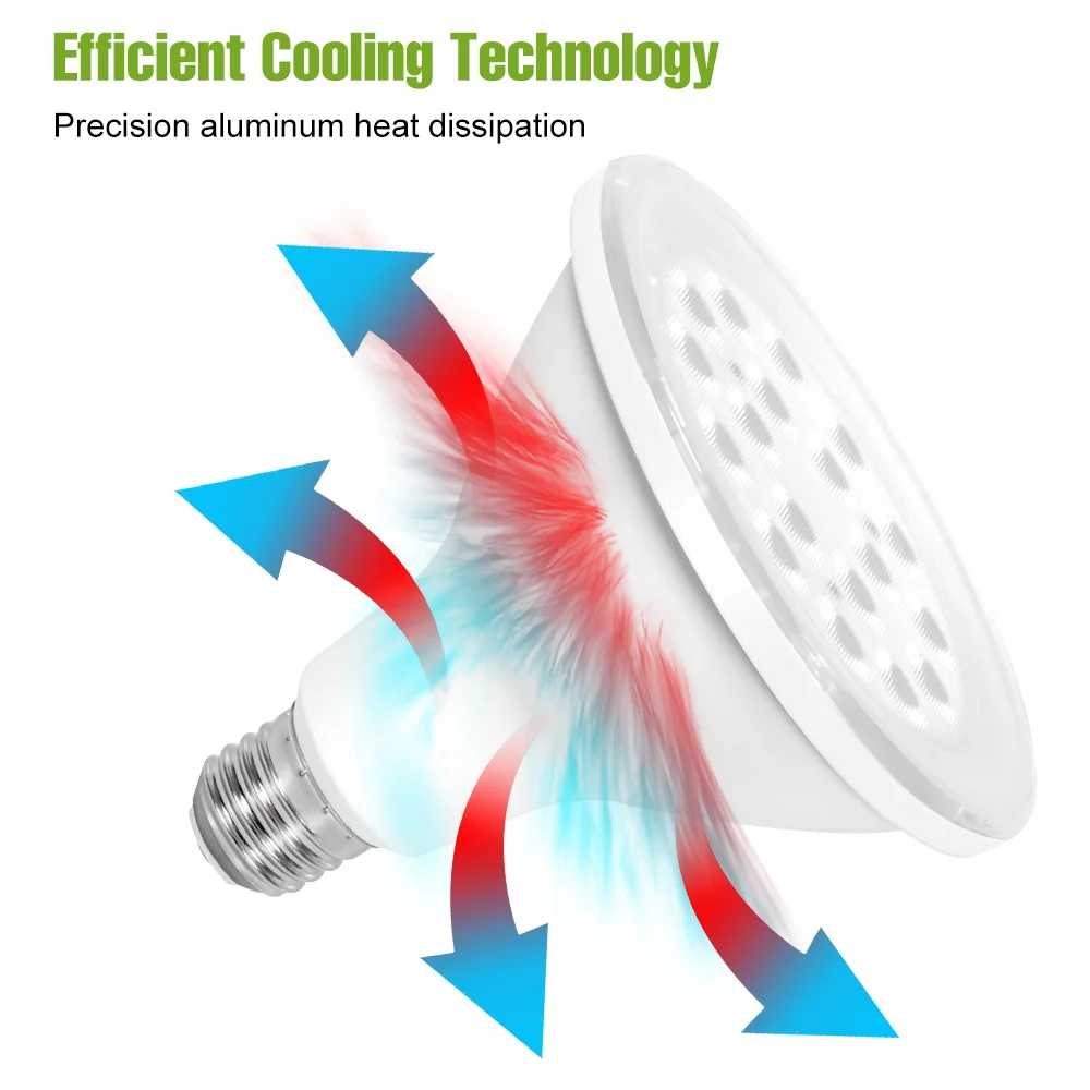 25 واط LED 220 فولت تنمو ضوء لمبة E27/E26 الطيف الكامل زراعة مصباح 110 فولت للنباتات صندوق النمو الداخلي بوعاء زهرة ملء الإضاءة