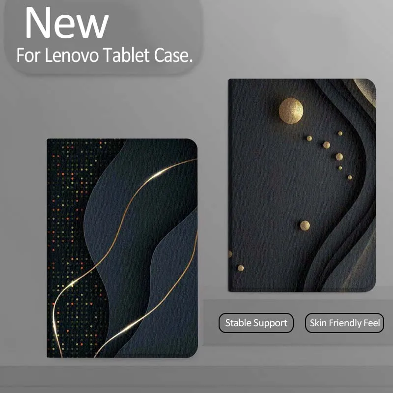 

Dark Wavy Line Shining For Xiaoxin Lenovo Tab Pad K11 K10 M10 P11 3rd Plus Pro Legion Y700 Y900 Gen4 2 Tablet Case Gift