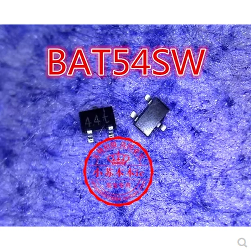 (10-20pcs)100% original New BAT54SW screen printed 44T 0.2A/30V package SOT323 SMT 3-pin Schottky SMT transistor Chipset