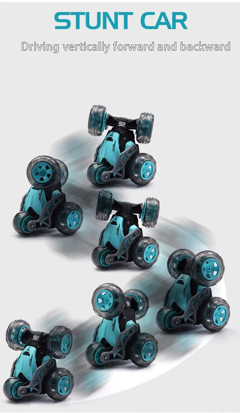 Coches RC 2,4G, camión volquete de 5 ruedas, coche acrobático giratorio 360, Buggy de escalada de alta velocidad, vehículo eléctrico, regalos de coche de Control remoto