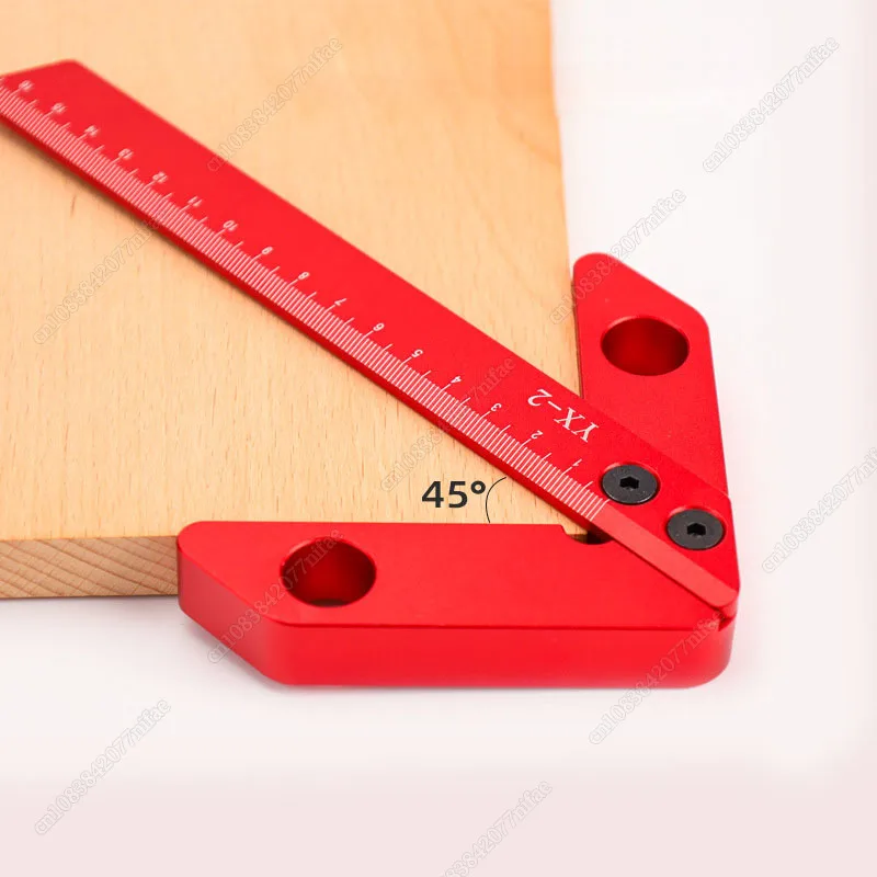 Center Finder Woodworking Square 45/90 Degree Right Angle Line Gauge Aluminum Center Scribe Carpenter Ruler Wood Measuring Tool