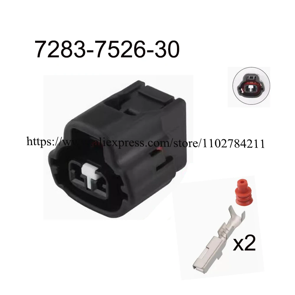

200SET 7283-7526-30 New energy automotive terminal Waterproof connector plug female male brass 2 pin socket