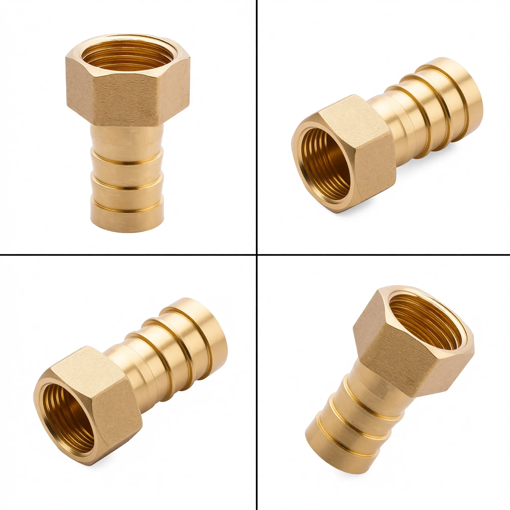 Copper Coupler Adapter Hose Barb Connector Industrial Use 30*20*20 Mm Versatile Applications Precise Specifications