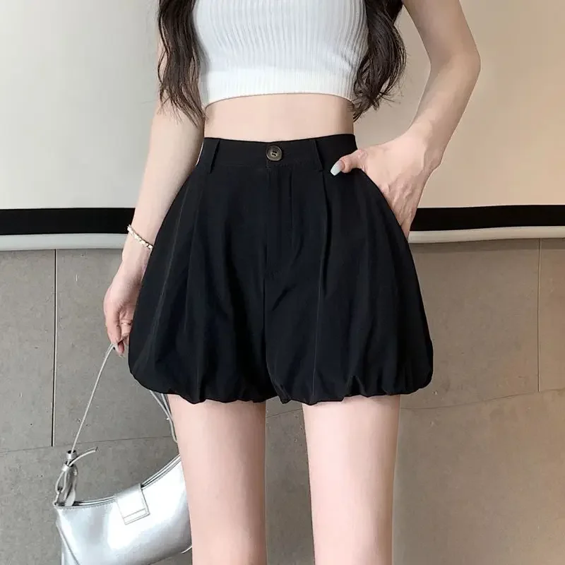 Baggy Short Pants Woman Korean Style Shorts For Women Loose To Wear Y2k Vintage Streetwear Stretchy Outfits Luxury Low Price Hot