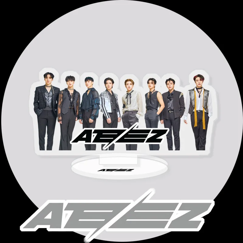 10CM KPOP ATEEZ Guerrilla Album HD Acrylic Standee Jongho Seonghwa Yunho Stage Photo Print Action Figure Stand Model Fans Gifts