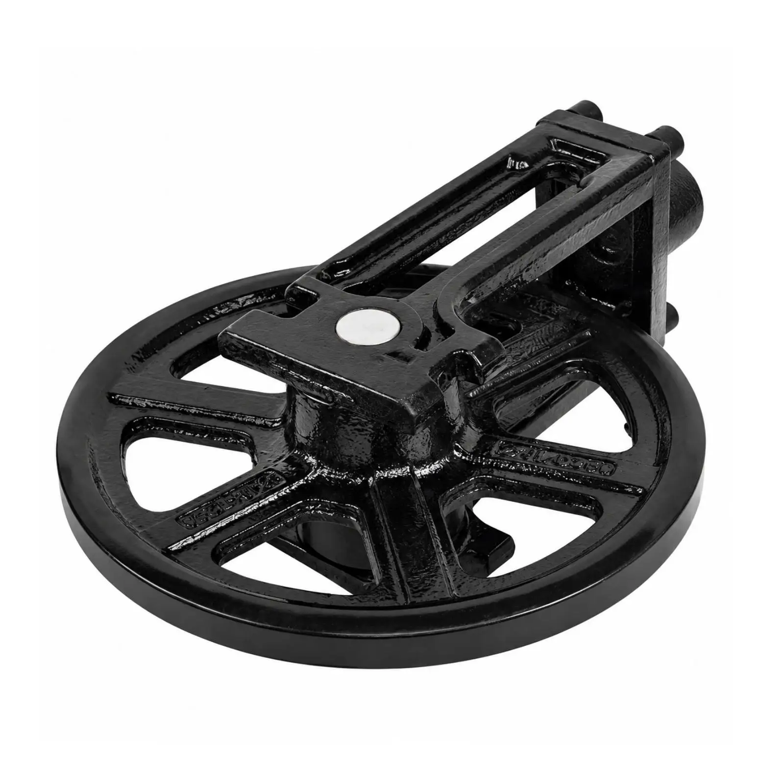 Excavator Under Carriage Guide Wheel Metal Single with Bracket for Compact Tracked Digger Front Idler Part
