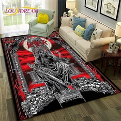 Heavy Metal Band Slayer Rock Carpet Rug for Home Living Room Bedroom Sofa Doormat Decor,kids Play  Area Rug Non-slip Floor Mat
