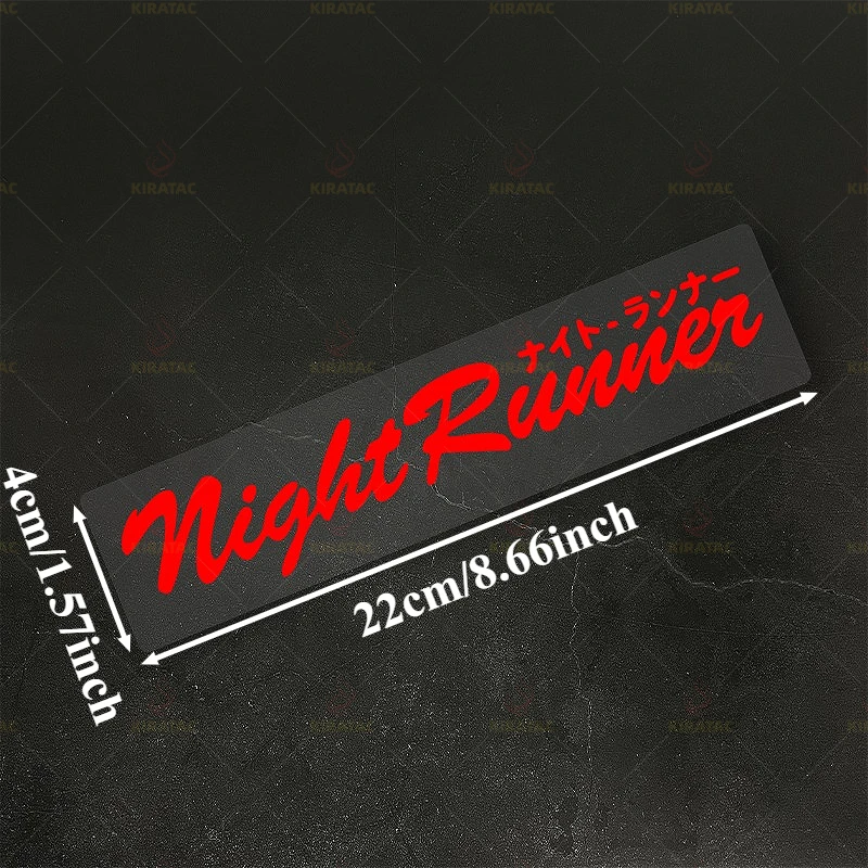 1pc Night Runner Motorcycle Sticker Waterproof for Motorcycle Tailbox Fairing Fuel Tank Car Body Scooters Universal Vinyl Decals