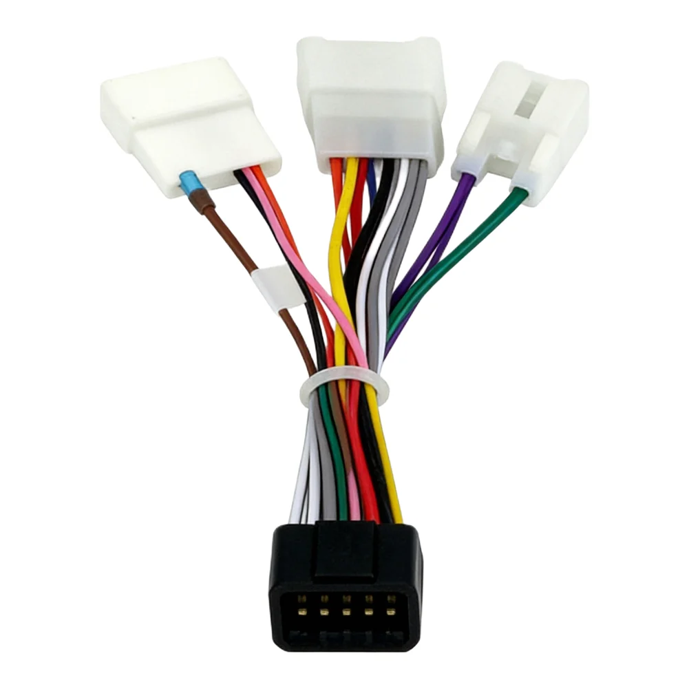 Car Stereo Cable 16Pin Wiring Harness Easy Installation 12V Voltage For Radio Installation For Toyota Corolla 2002-2008