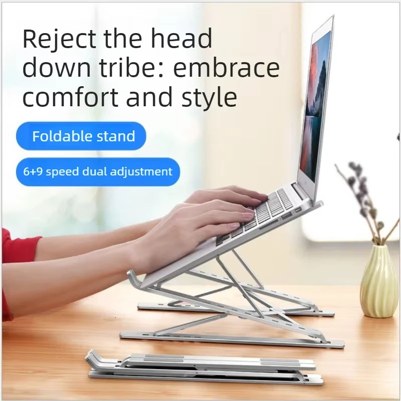2026 For Macbook Laptop Stand Folding Adjustable Aluminum Computer Pc Tablet Stand Notebook Tablelaptop Holder Heat Dissipation