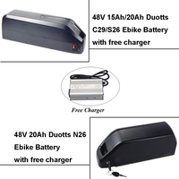 E-Bike Lithium-ion Battery 48V 15Ah 20Ah 720Wh 960Wh Li-ion Battery for DUOTTS S26 C29 N26 Electric Bike Bicycle