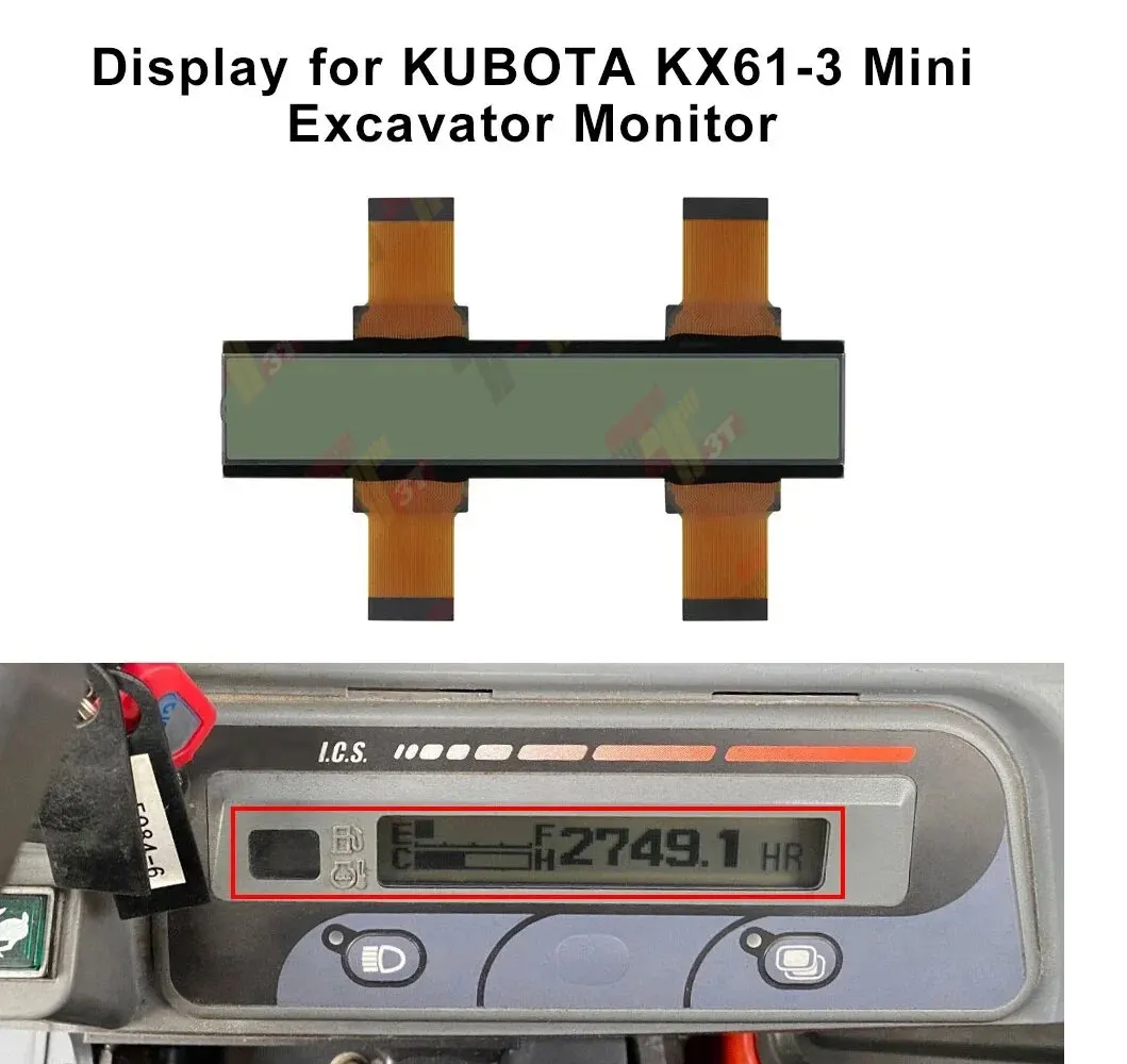 Display für KUBOTA KX61-3 KX91-3 U50-5 KX135 KX155 KX161 KX185 KX183 U30 U25 Minibagger-Monitor – Detail 4