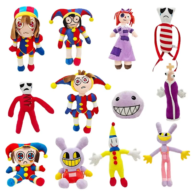 Peluche The Amazing Digital Circus, Clown Ragatha, Poupée de dessin animé Jax, Peluche Joker, Douce 