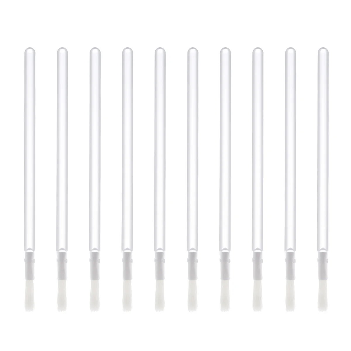 

50Pcs Disposable Lip Liner Plastic Handle Nylon Bristles Fine Dense Makeup Brush Eyeliner Beauty Salon