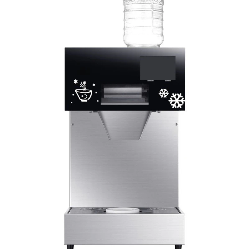 small automatic commercial snowflake ice maker integrated ice shaving machine for milk tea shop stall