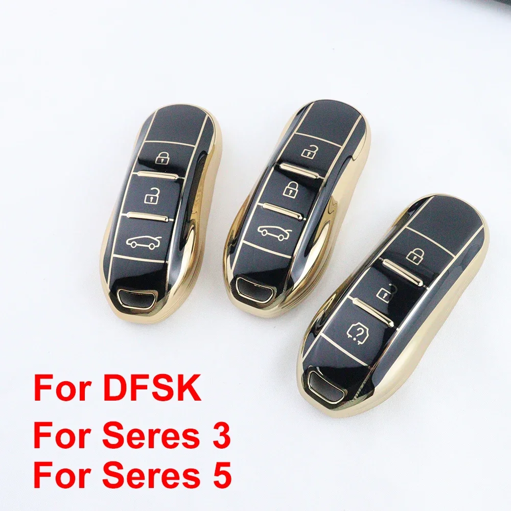 TPU Car Key Case Fob Cover Keychain for Dongfeng Fengguang DFSK Glory 580 Fengon Ix5 Ix7 Seres 3 5 Sf5 2022-2025 Accessories