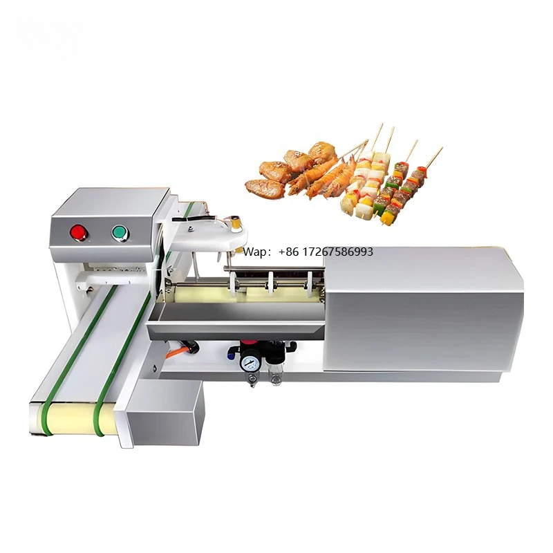 Commercial Automatic Pneumatic Stainless Steel Meat Stringing Machine Multifunctional Beef and Mutton Stringing Machine