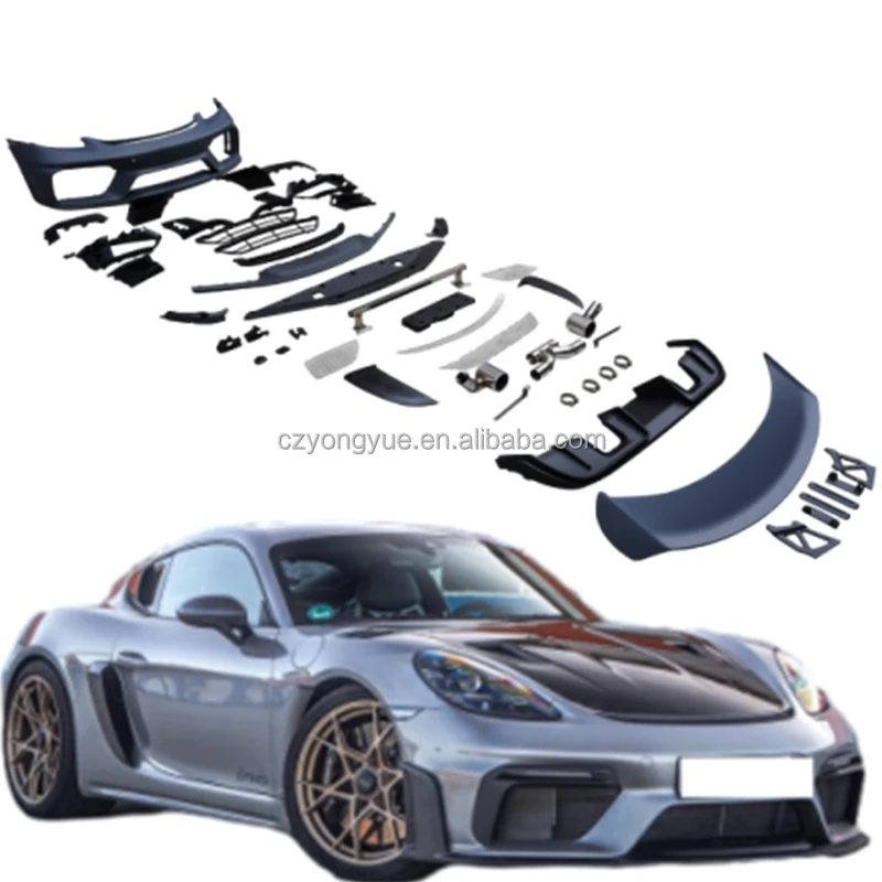 

Dream Garage RS Bodykit Front Rear Bumper Upgrade RS Facelift Conversion Body Kit For 718 Boxster Cayman 2018 2016-2024
