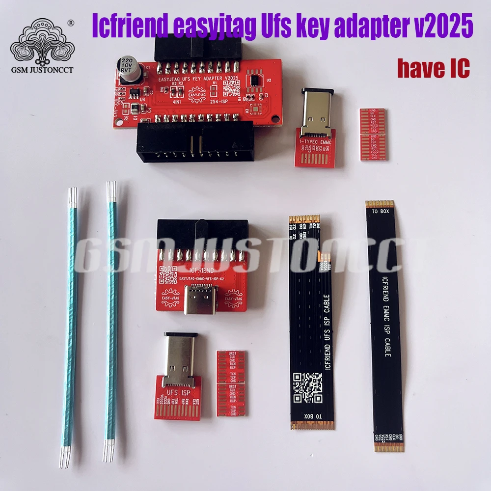 Icfriend easyjtag Ufs key adapter v2025 have ic .and Emmc adapter for easy jtag plus host