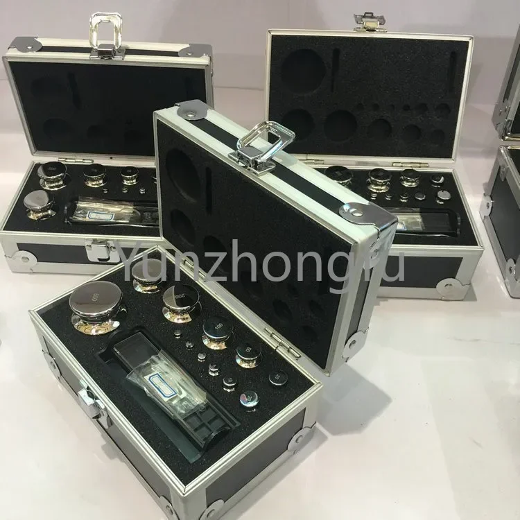 

304 Stainless Steel Non-Magnetic Weight 2kg-1mg Set Weight F1/2 Grade Cylindrical Boxed Weight