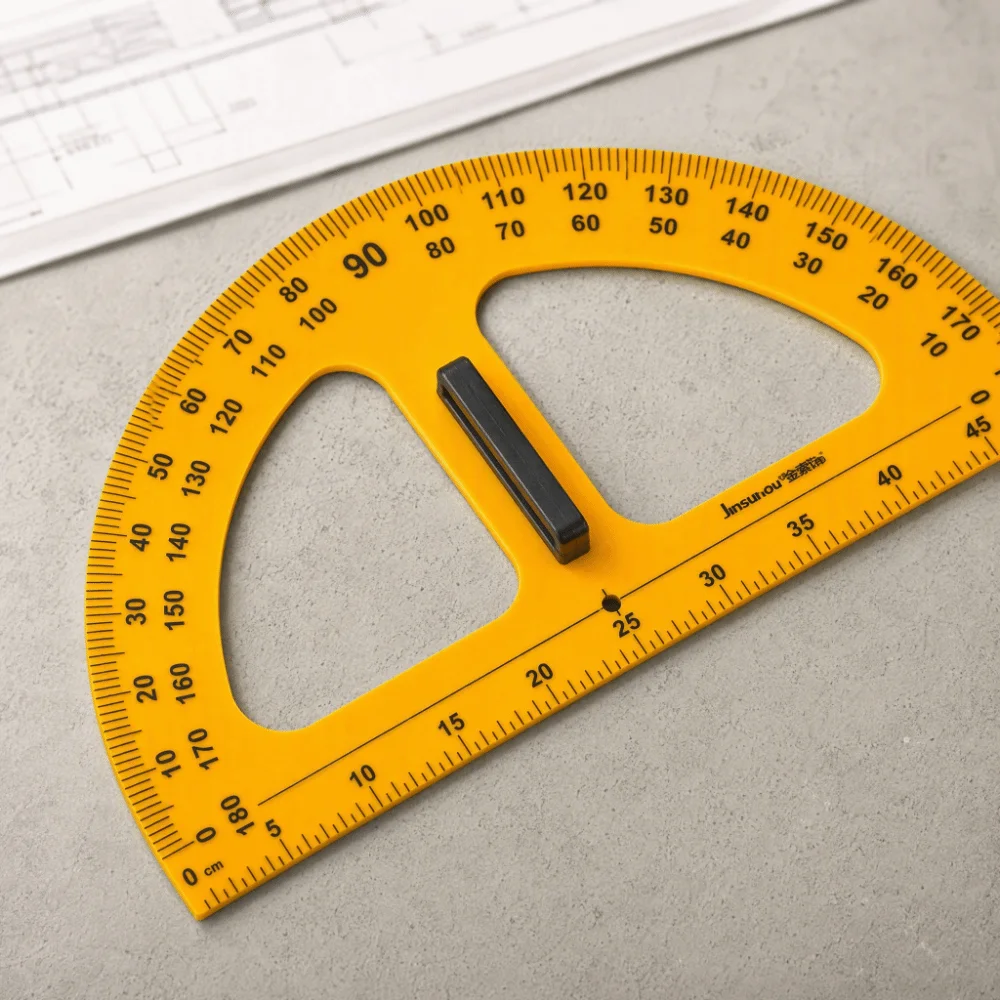 Large Triangular Ruler Teaching Triangle Ruler Practical Durable Math Geometry Angle Protractor Multi-Size Multifunction