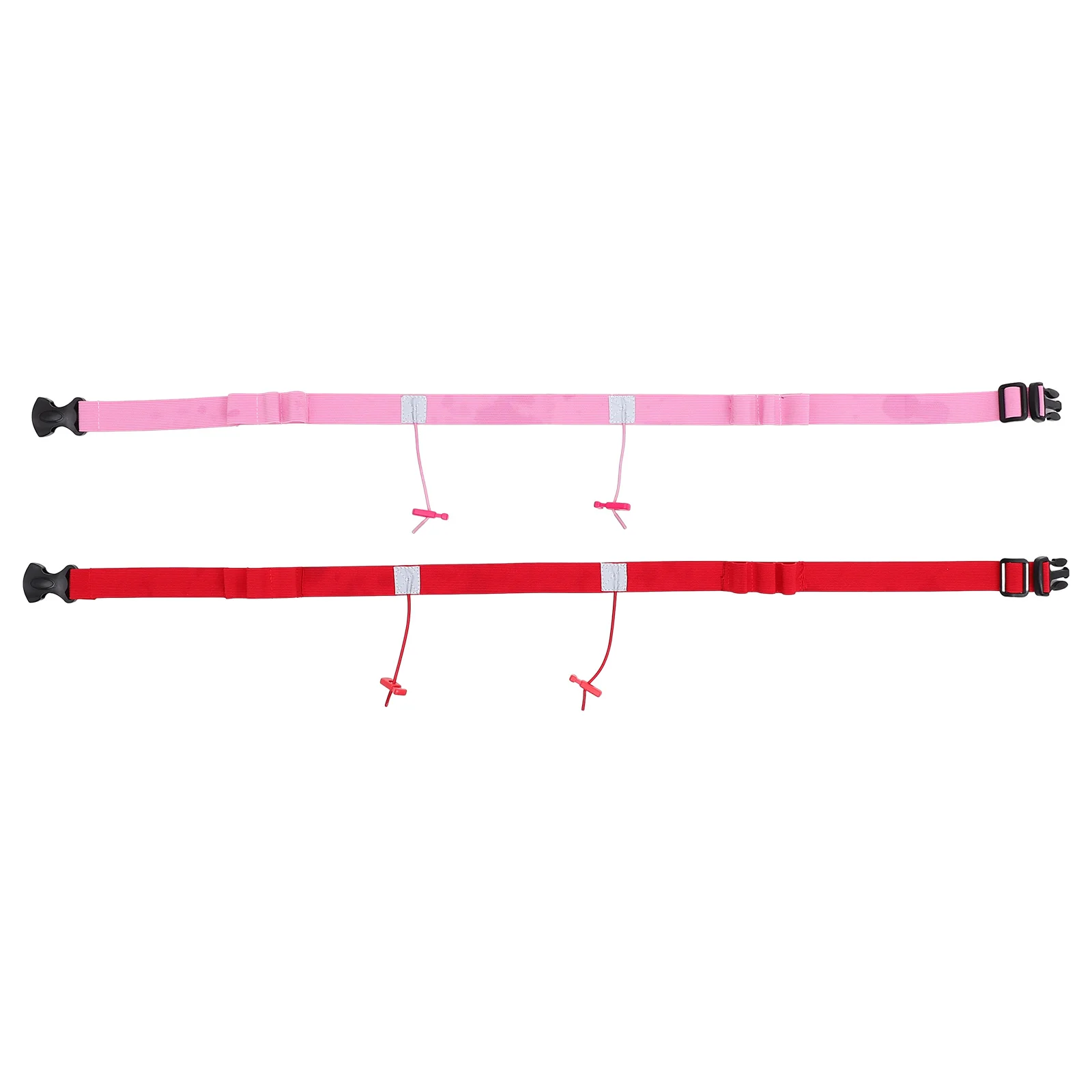 

2Pcs Race Number Belt Ultra Elastic Reflective Adjustable Running Bib Holder Lightweight Safe Material