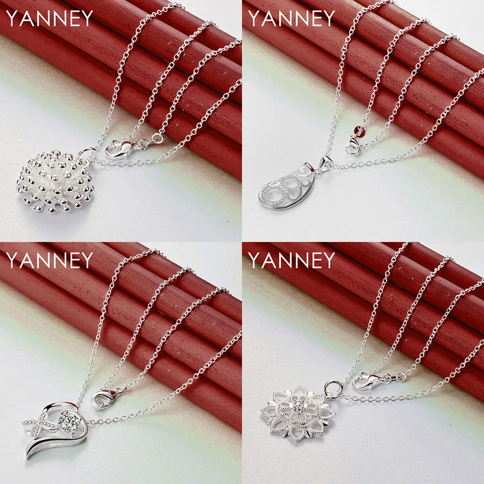 

Elegant 925 Sterling Silver 16-30 Delicate Sea Urchin Drop Pendant Necklace for Women Wedding Party Accessories Gift
