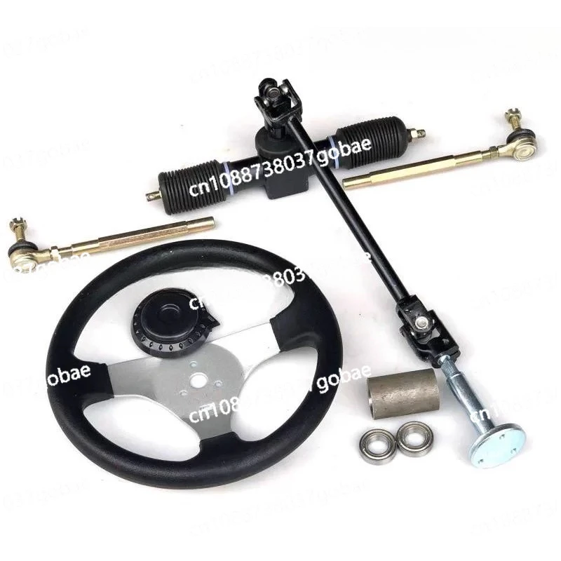 Self-made four-wheel electric vehicle ATV kart 32-42CM aluminum steering wheel steering 1.5-2 turns