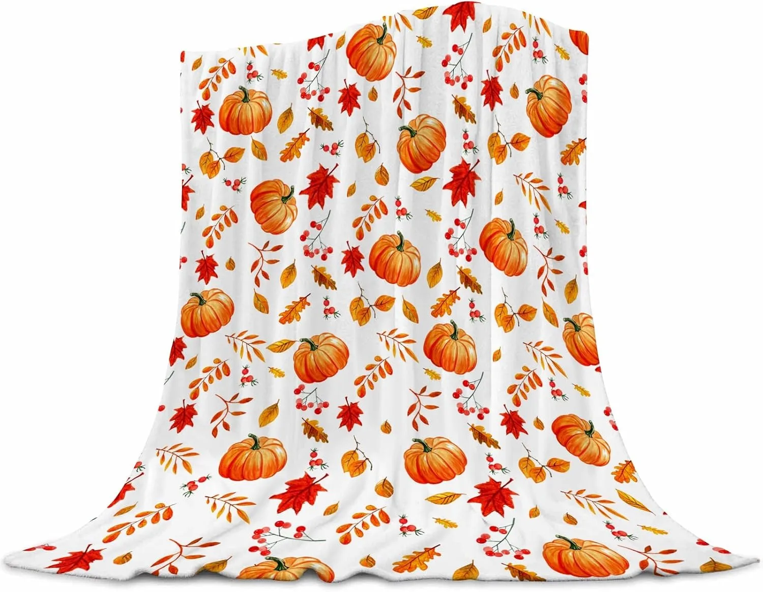 1pc Halloween X-mas Blanket for Couch Soft Cozy Throw Gift Pumpkin Ghost Snowman Flannel Blankets Festival Gifts Four Season Use
