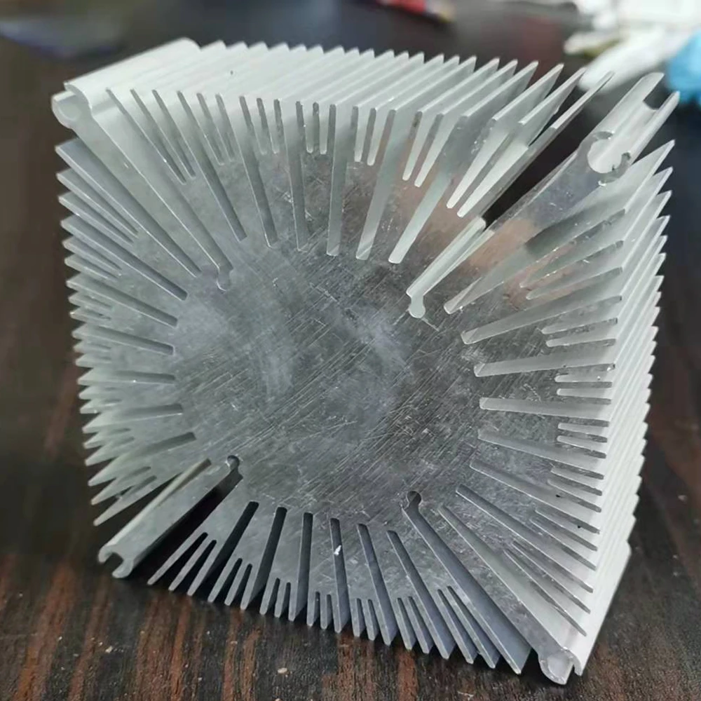 Disipador de calor LED cuadrado de 97mm, radiador de aluminio para lámpara doméstica, radiador reemplazable personalizado