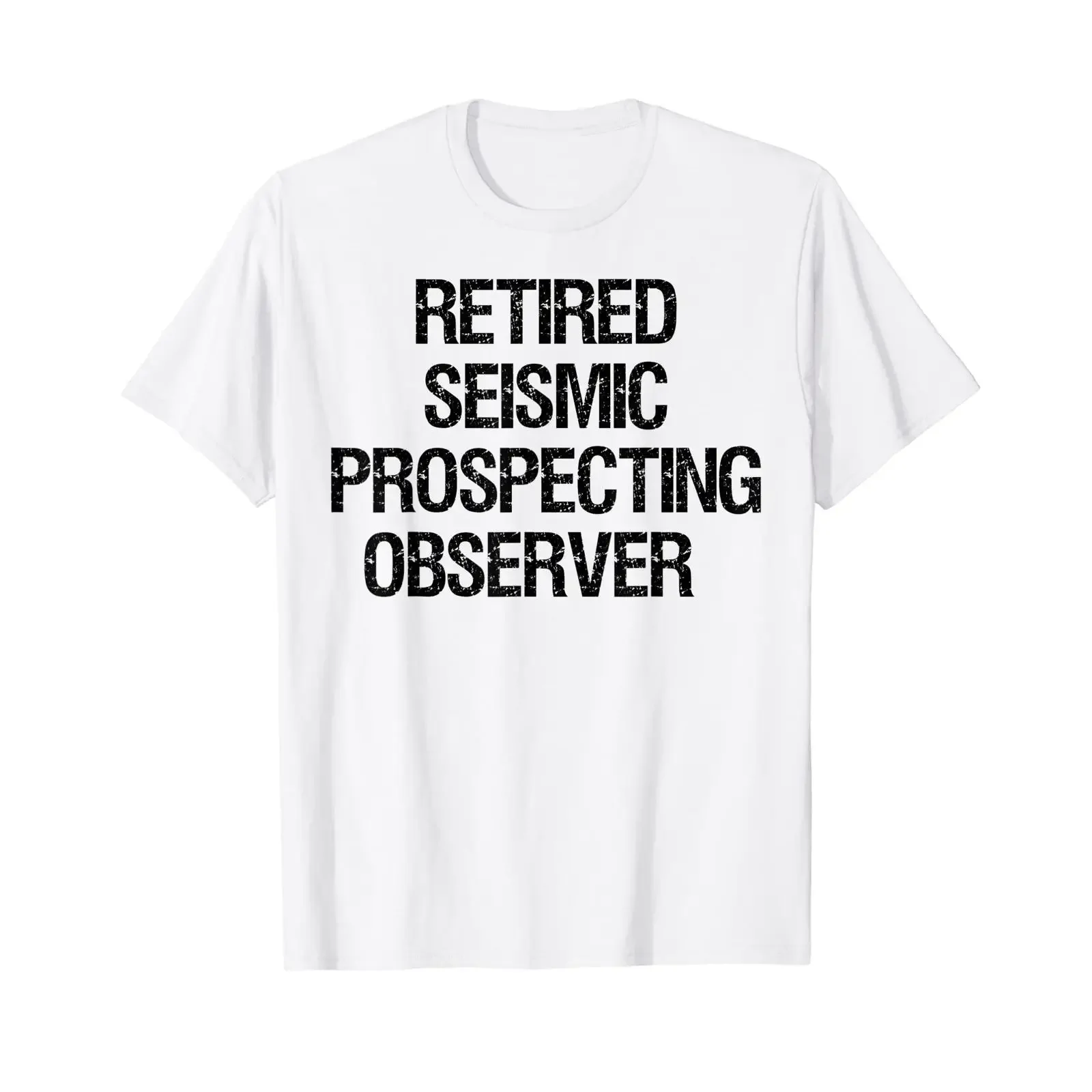 Seismic Prospecting Observer T Shirt vintage Washed streetwear homme Stretched Unisex Stylish fashion Slightly Soft Breathable