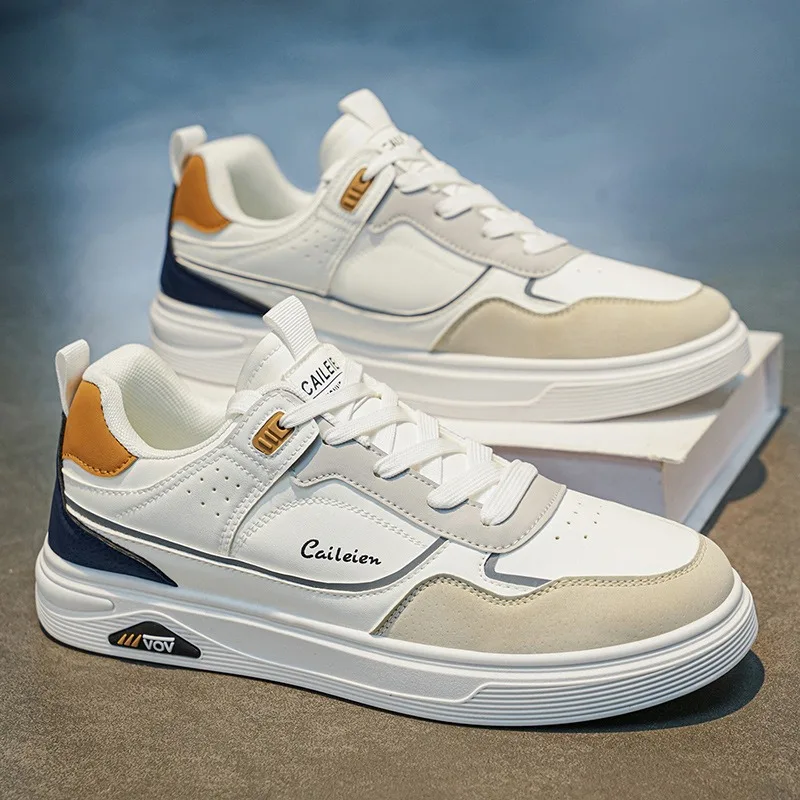 Men's Casual Skateboard Shoes Flats Platform Sneakers Outdoor Breathable Rubber Outsole Minimalist Footwear Tenis Masculino 2026