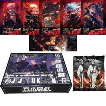 Venta al por mayor, nueva tarjeta de colección de Jujutsu Kaisen, caja de refuerzo JJK, tarjeta TCG CCG, Gojo Satoru Nanami Sukuna, pasatiempos, regalo de Navidad