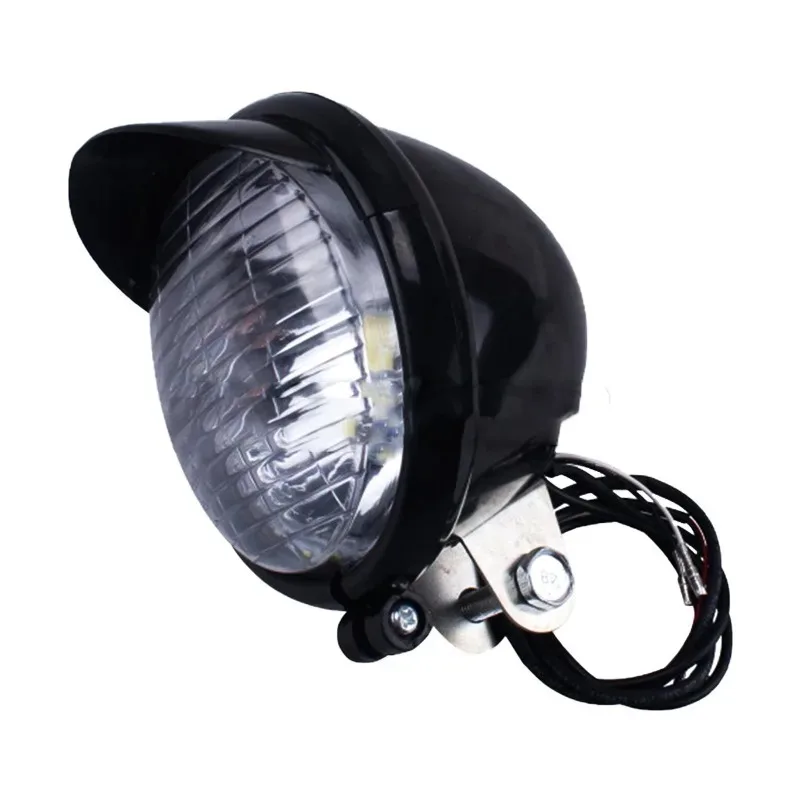 

Uiz For Motorcycle Chrome LED Front Headlight Cafe Racer Spot Fog Light