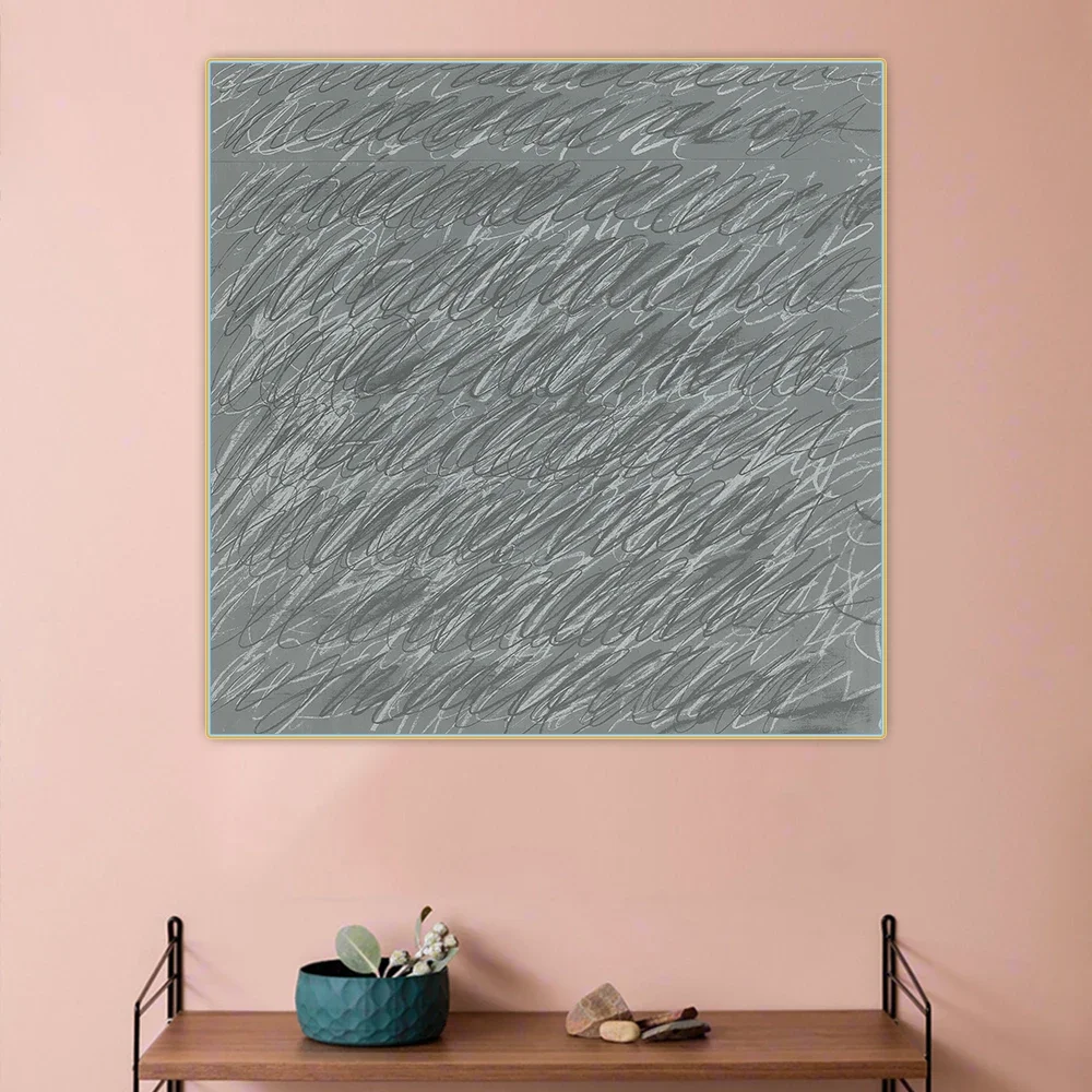 Citon Cy Twombly《Untitled,1969》Canvas Art Oil Painting Artwork Poster Picture Wall Background Decor Home Decorations