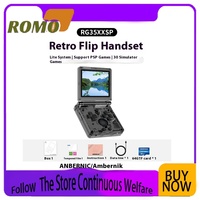 Anbernic Rg35xxsp Flip Style Handheld Game Console New Portable Game Console That Can Connect To Tv Wifi Children'S Gift