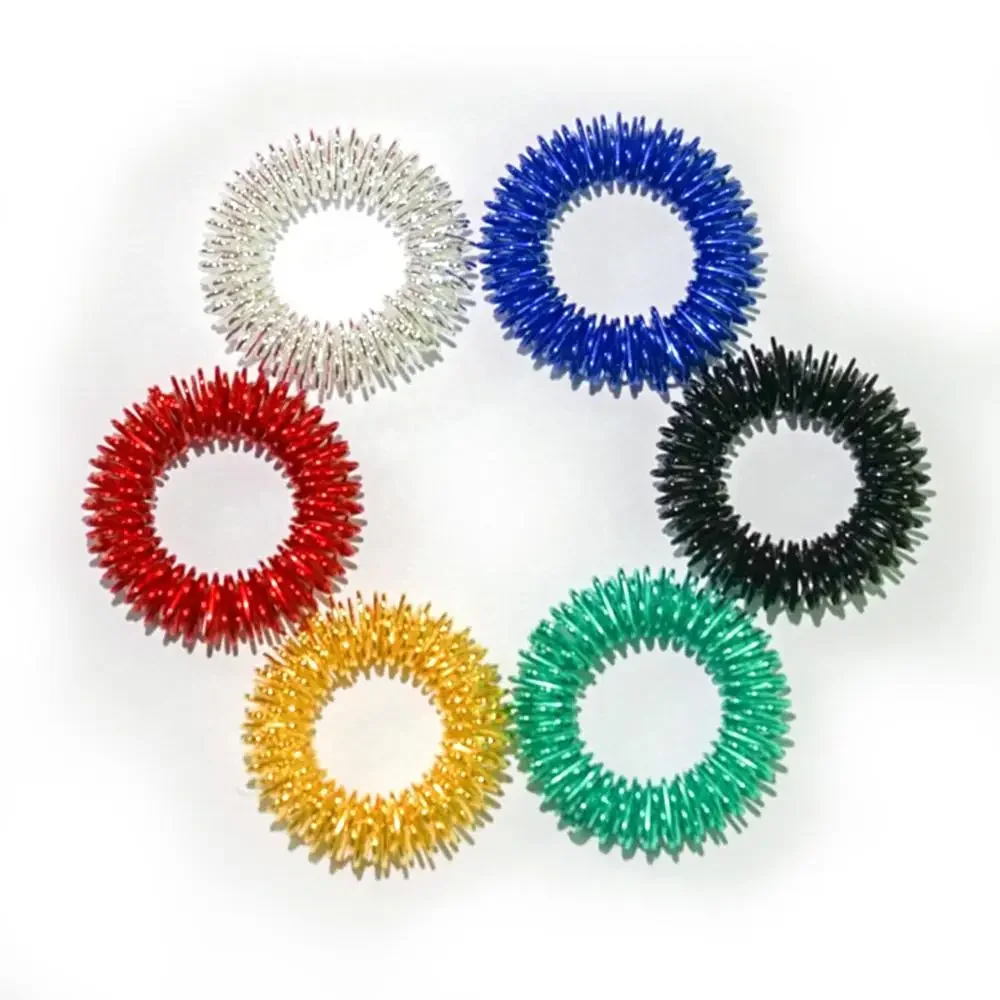 Finger Massager Spring Spiky Sensory Finger Spring Rings Relief Stress And Anxiety Finger Toys Finger Lose Weight