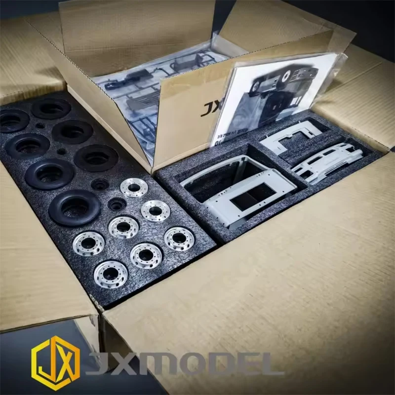 F2000 1/14 RC Tractor Model 4x2 Full Metal Trailer Model with Differential Lock Motor Adult RC Car Model Toy