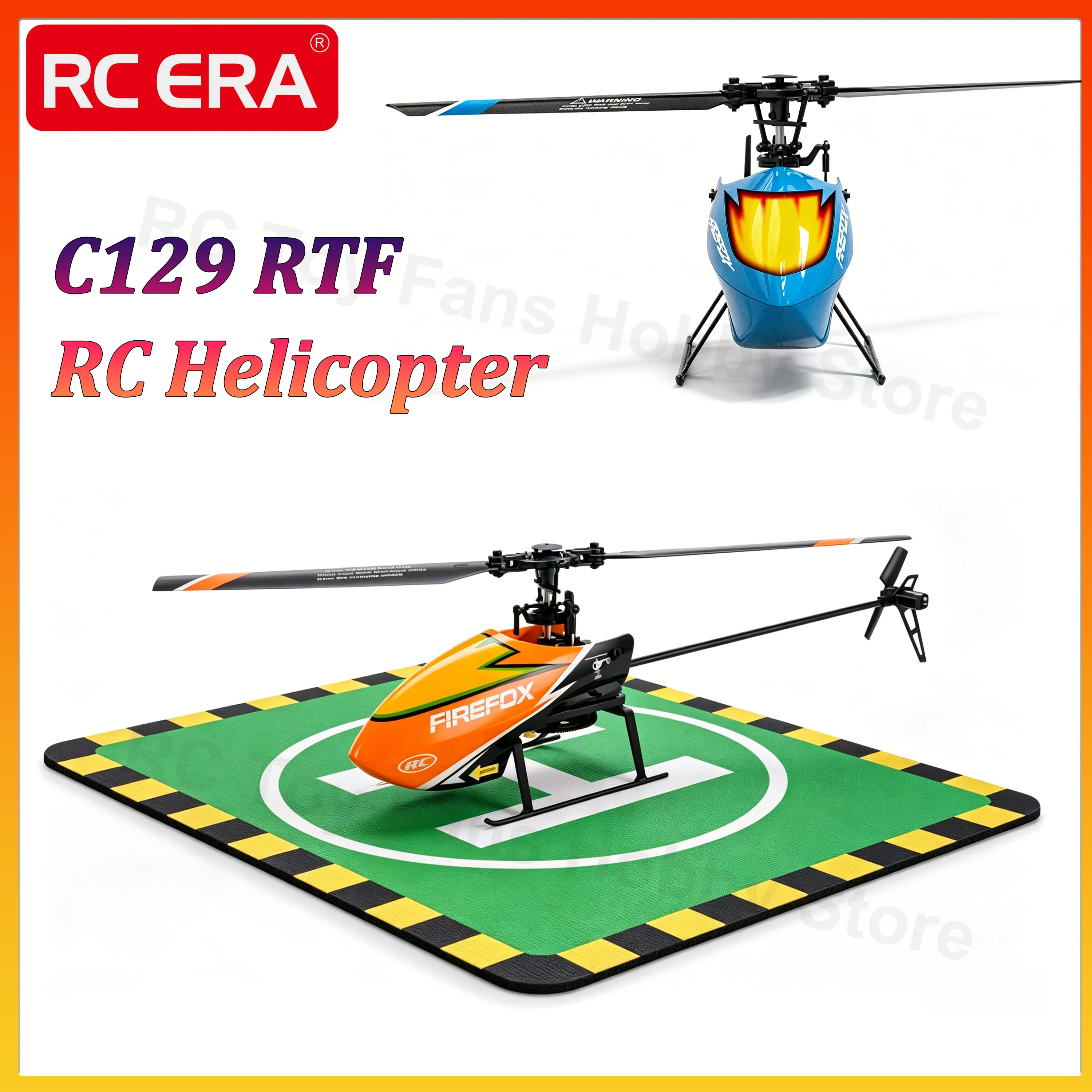 

C129 4CH RC Helicopter RTF Automatic Stable Single Propeller 6-axis Gyroscope One-key Take-off/landing for Beginners Outdoor