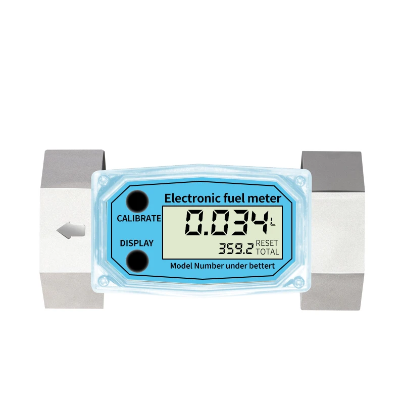 

Electronic Turbine Flow Meter Water Diesel and Gasoline Liquid 1-Inch 1.5-Inch 2-Inch Digital Display