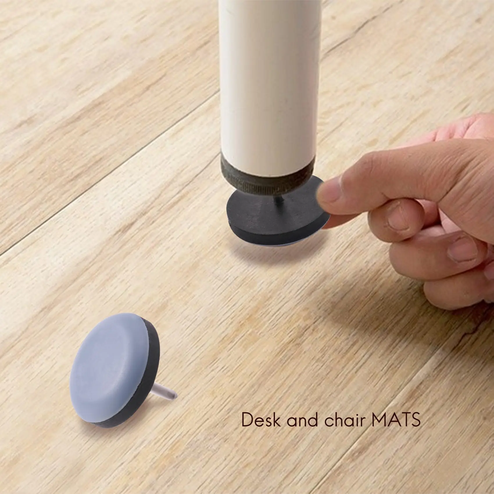 AEE4-20Pcs 25Mm Chair Gliders Furniture Sliders PTFE Easy Moving Pads Round With Nail Feet Protector For Hardwood Floor
