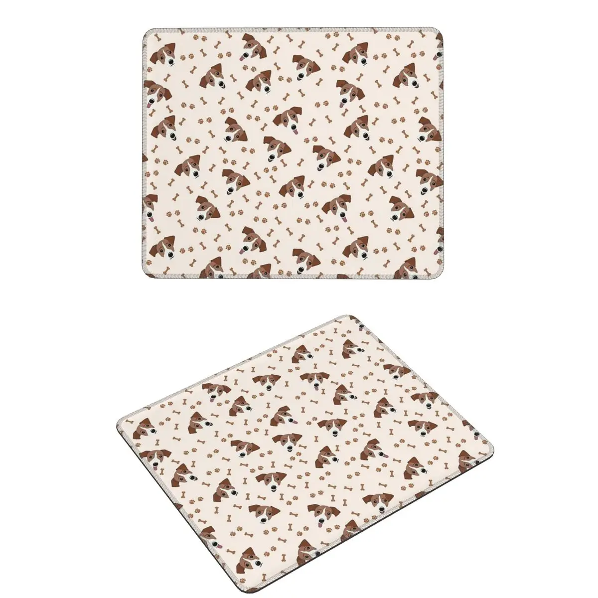 

Jack Russell Terrier Dog With Bones Mouse Pad Computer Keyboard Mouse Mat Gaming Laptop Desk Mat Office Table Mats