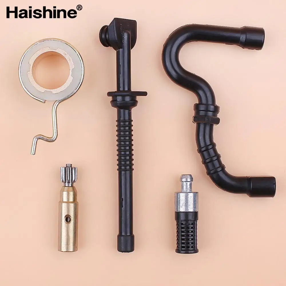 Oil Pump Worm Gear Oil Fuel Line Hose Filter Kit For STIHL MS180 MS170 018 017 Chainsaw Spare Tool Parts