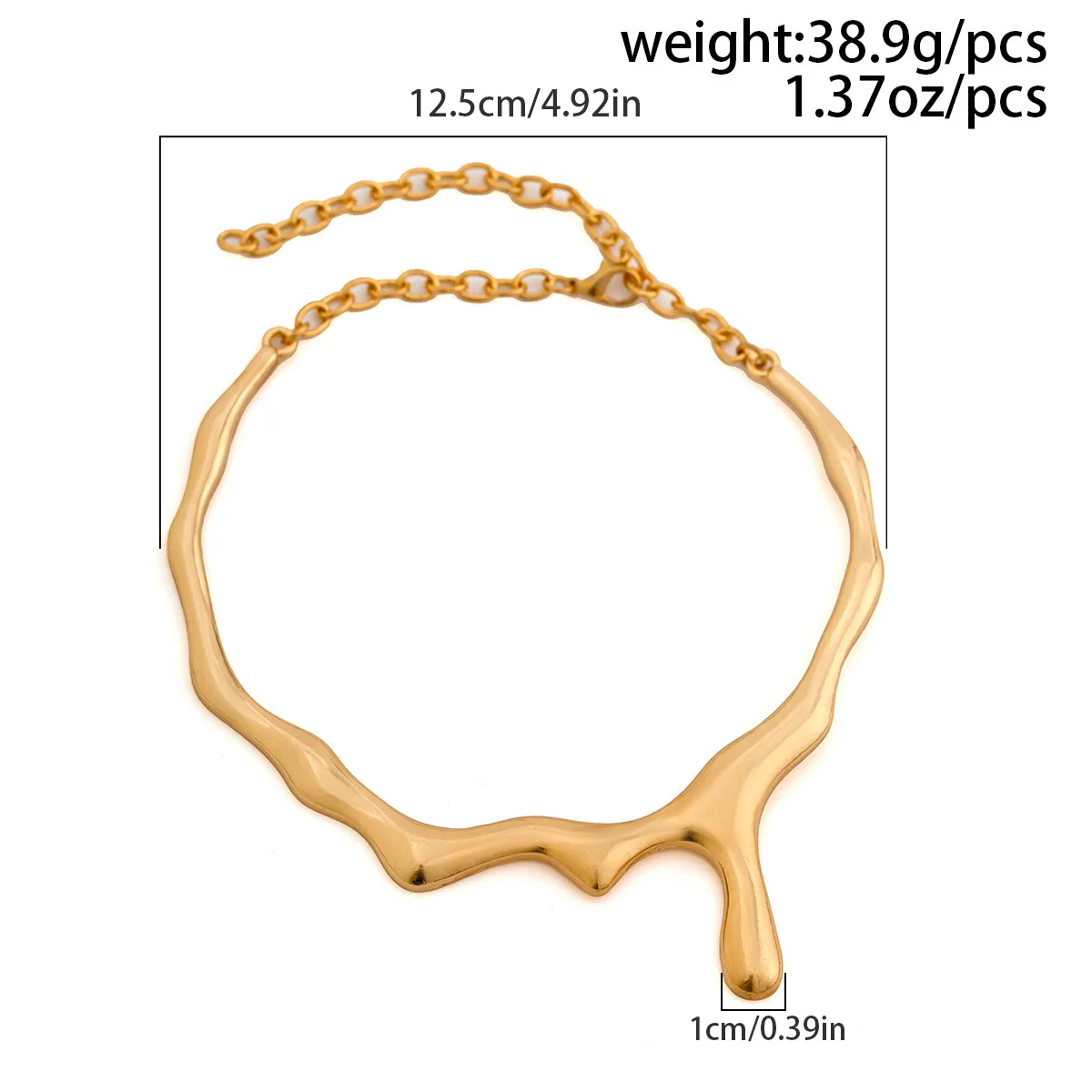 DIEZI Vintage Gold Silver Color Torque Jewelry Sets For Women Girls New Fashion Punk Geometric irregular Necklaces Earrings Set