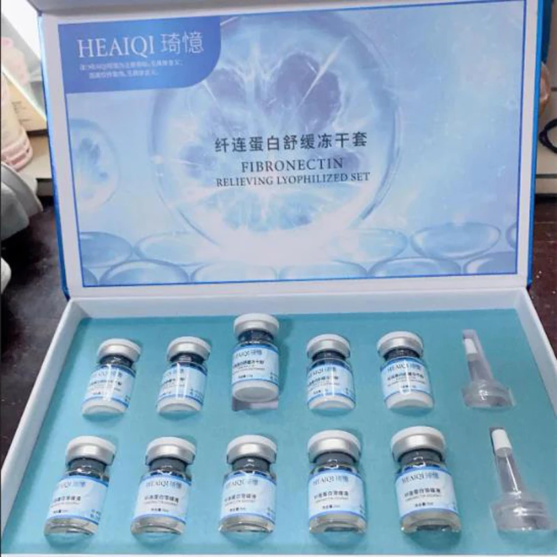 Fibroin Collagen Soothing Lyophilized Powder For Repairing Acen Oligopeptide Moisturizing Firming Anti Wrinkle Brighten Set