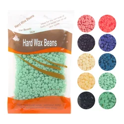 100g Depilatory Hard Wax Beans Stripless Waxing Beans with Natural Ingredient Hard Body Wax Beans for All Body and Bikini Areas