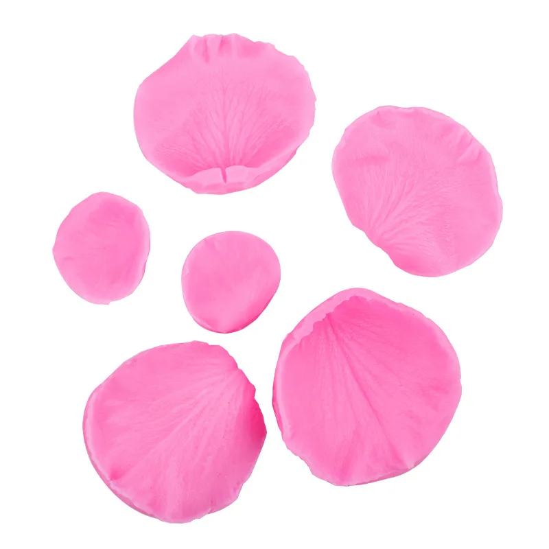 Fondant Multiple Double-sided Textured Stamping Die Large Rose Petal Silicone Mould 17-159